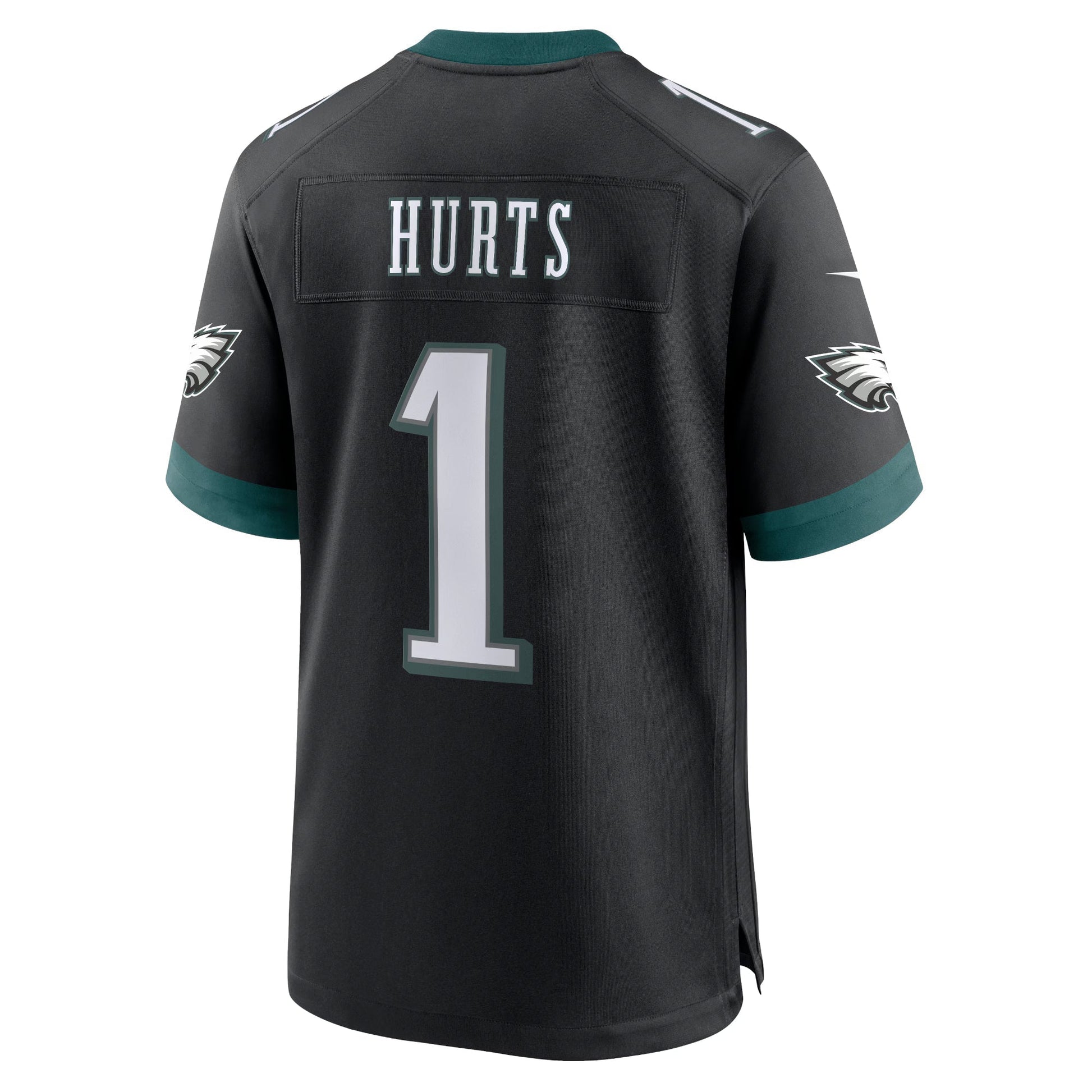 Philadelphia Eagles Jalen Hurts Black Alternate Game Jersey football jersey product view 1
