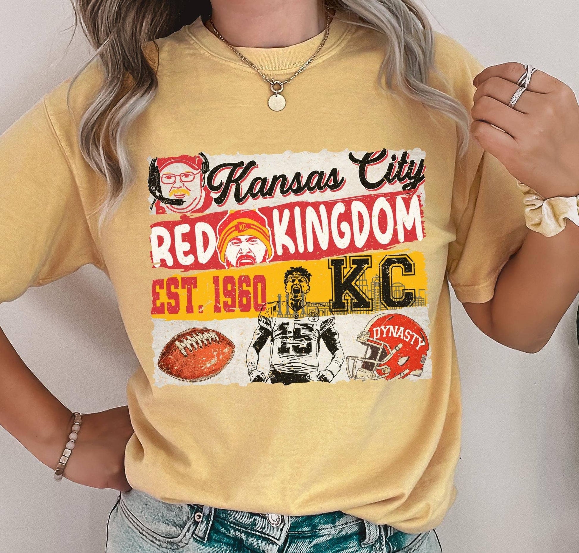 Vintage Kc Chiefs Superbowl Shirt Retro Design Unisex T-shirt, Sweatshirt, Hoodie, Long Sleeve Tee - T-Shirt, Sweatshirt, Hoodie