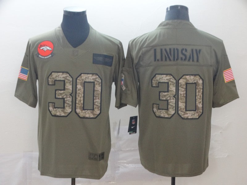 Men's Denver Broncos Phillip Lindsay #30 Brown Player Game Jersey1 football jersey product view 1