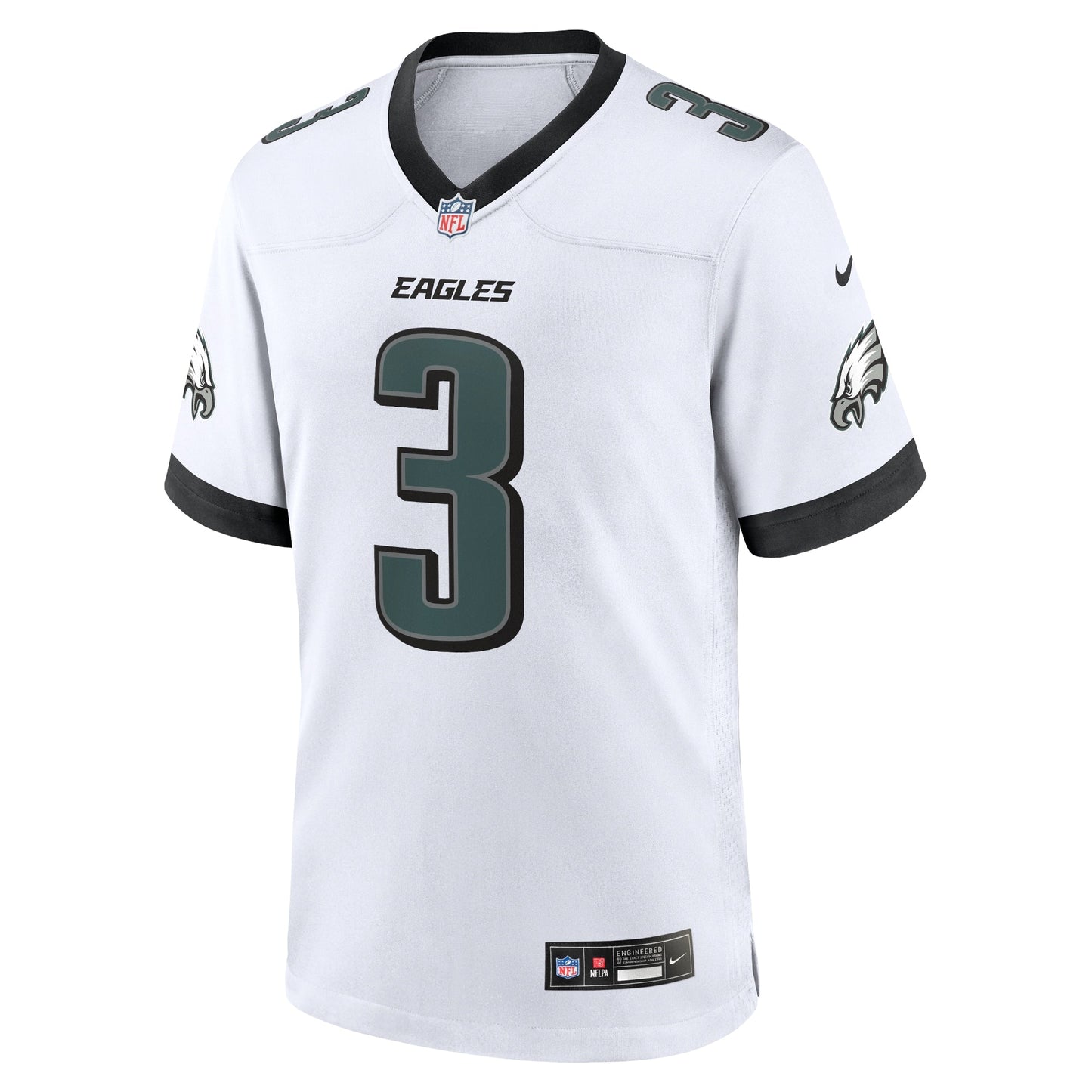 Nolan Smith Philadelphia Eagles White Game Jersey - White football jersey product view 2