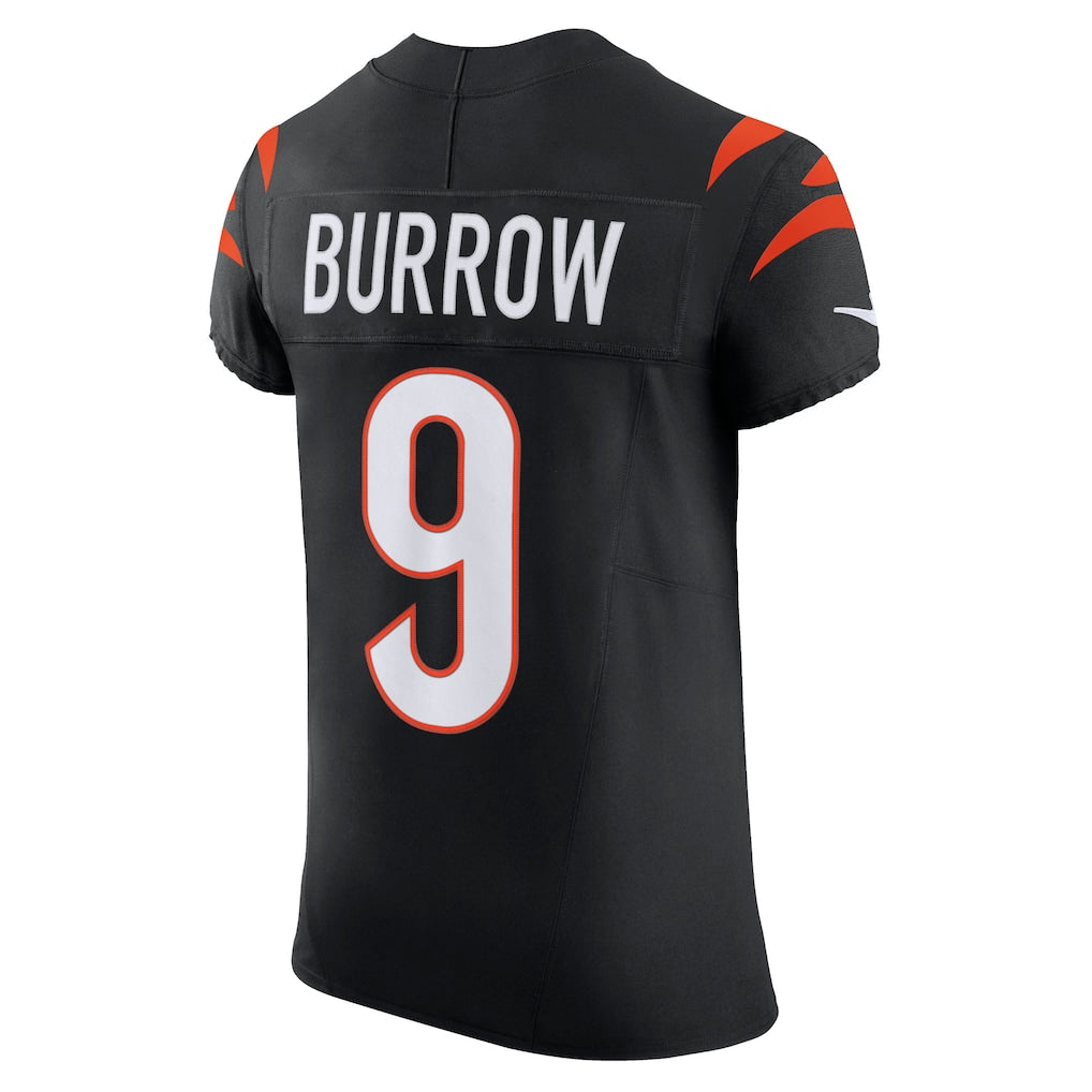 C.Bengals #9 Joe Burrow Black Vapor F.U.S.E. Elite Jersey football jersey product view 1