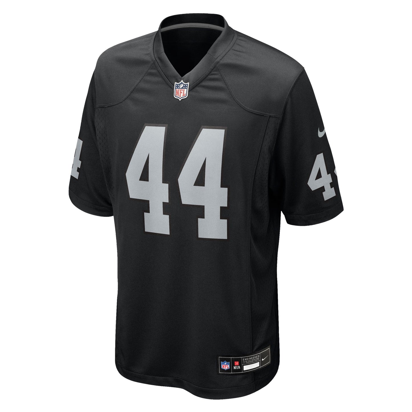 Las Vegas Raiders Tommy Eichenberg Black Team Game Jersey football jersey product view 1