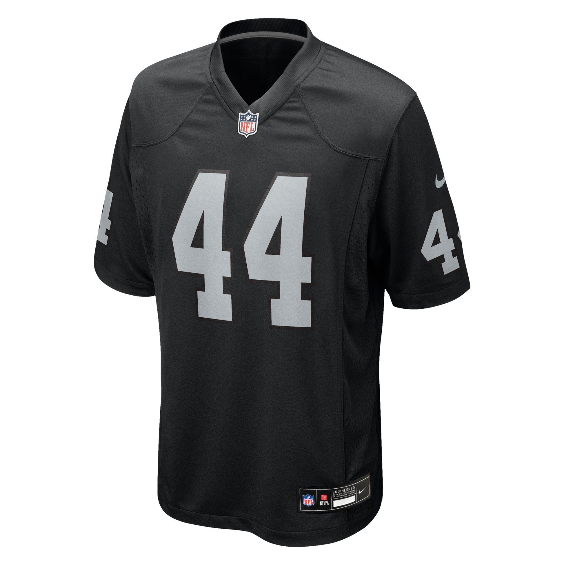Las Vegas Raiders Tommy Eichenberg Black Team Game Jersey football jersey product view 1