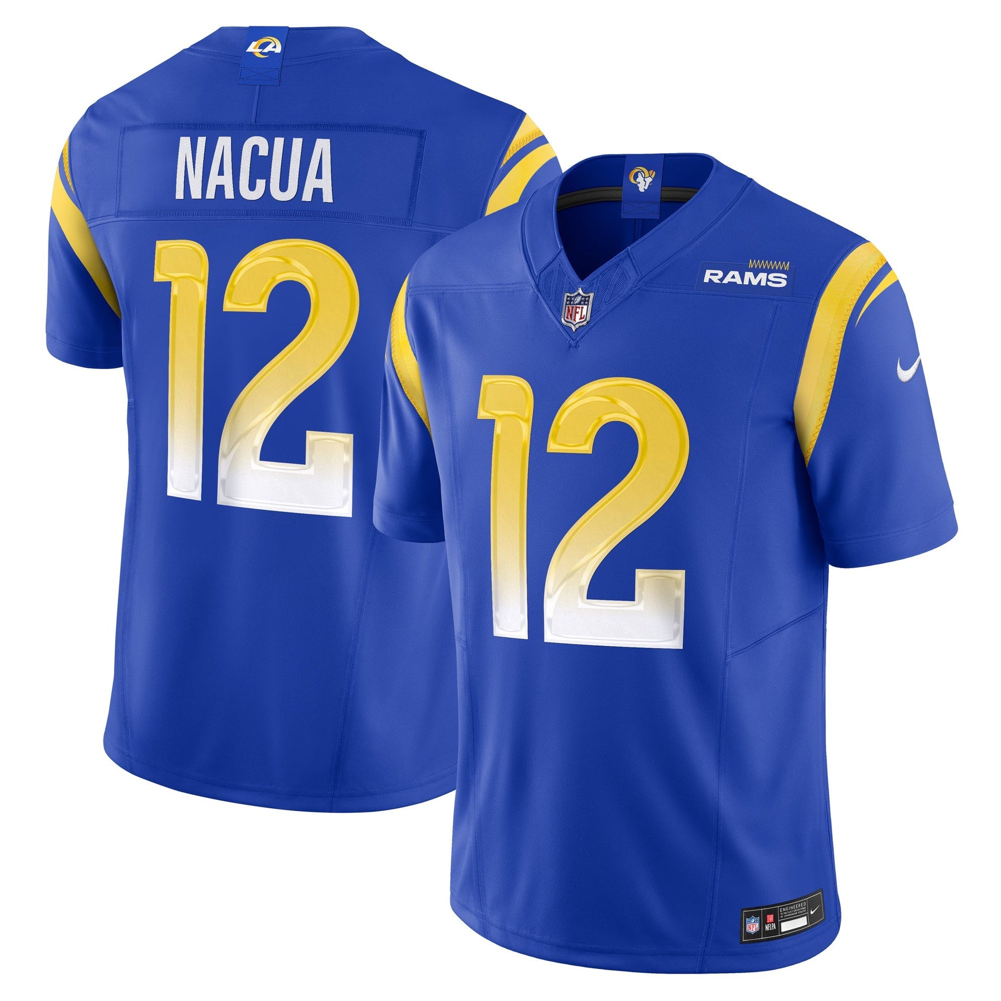 Los Angeles Rams Puka Nacua Royal Vapor F.U.S.E. Limited Player Jersey football jersey product view 1