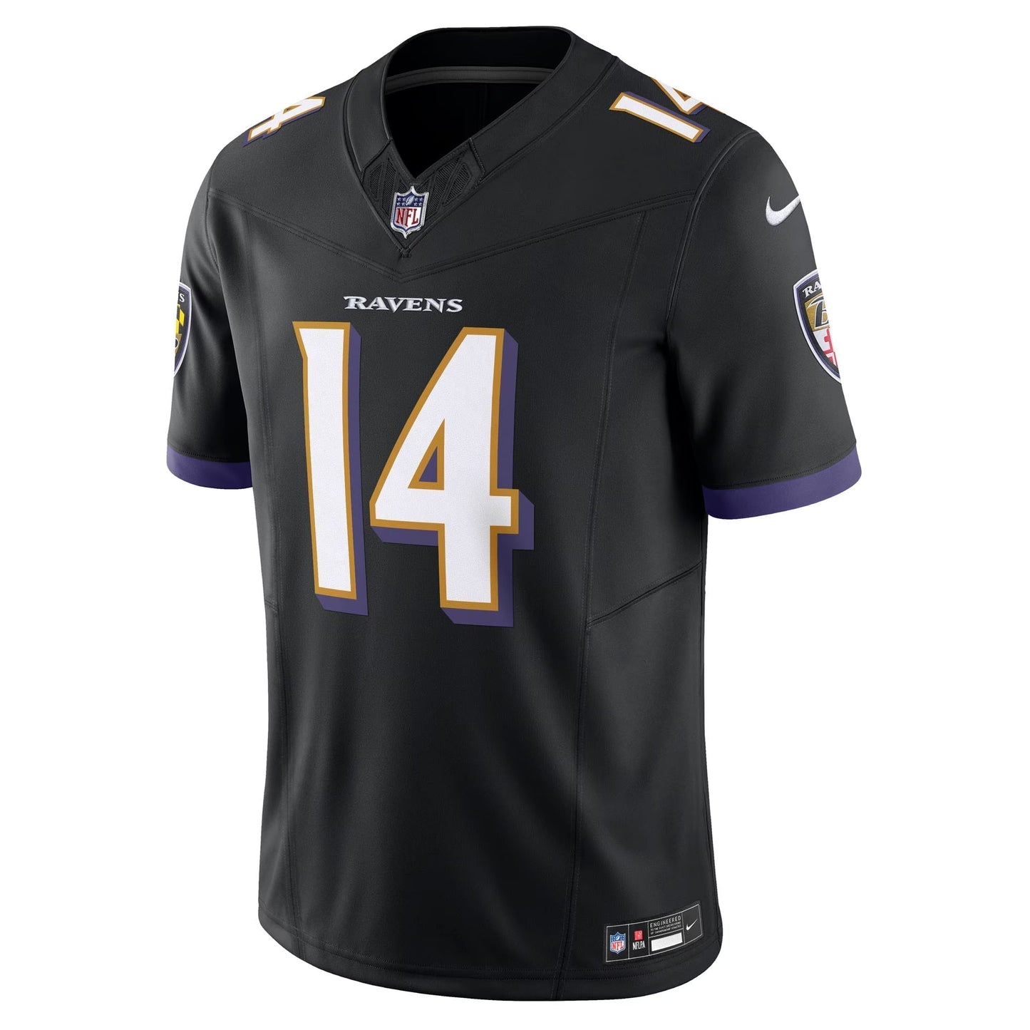 Baltimore Ravens Kyle Hamilton Black Alternate Vapor F.U.S.E. Limited Jersey football jersey product view 2