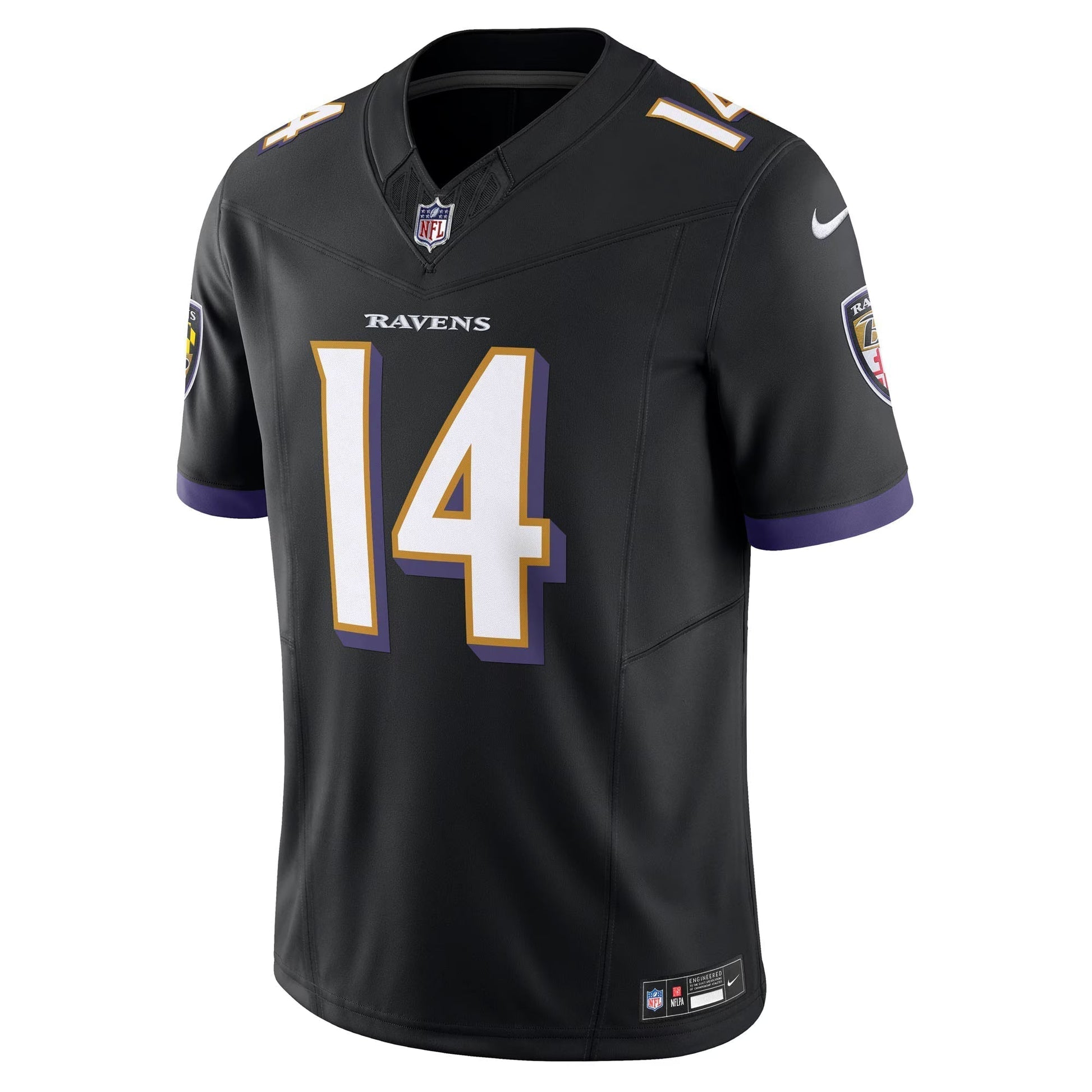 Baltimore Ravens Kyle Hamilton Black Alternate Vapor F.U.S.E. Limited Jersey football jersey product view 2
