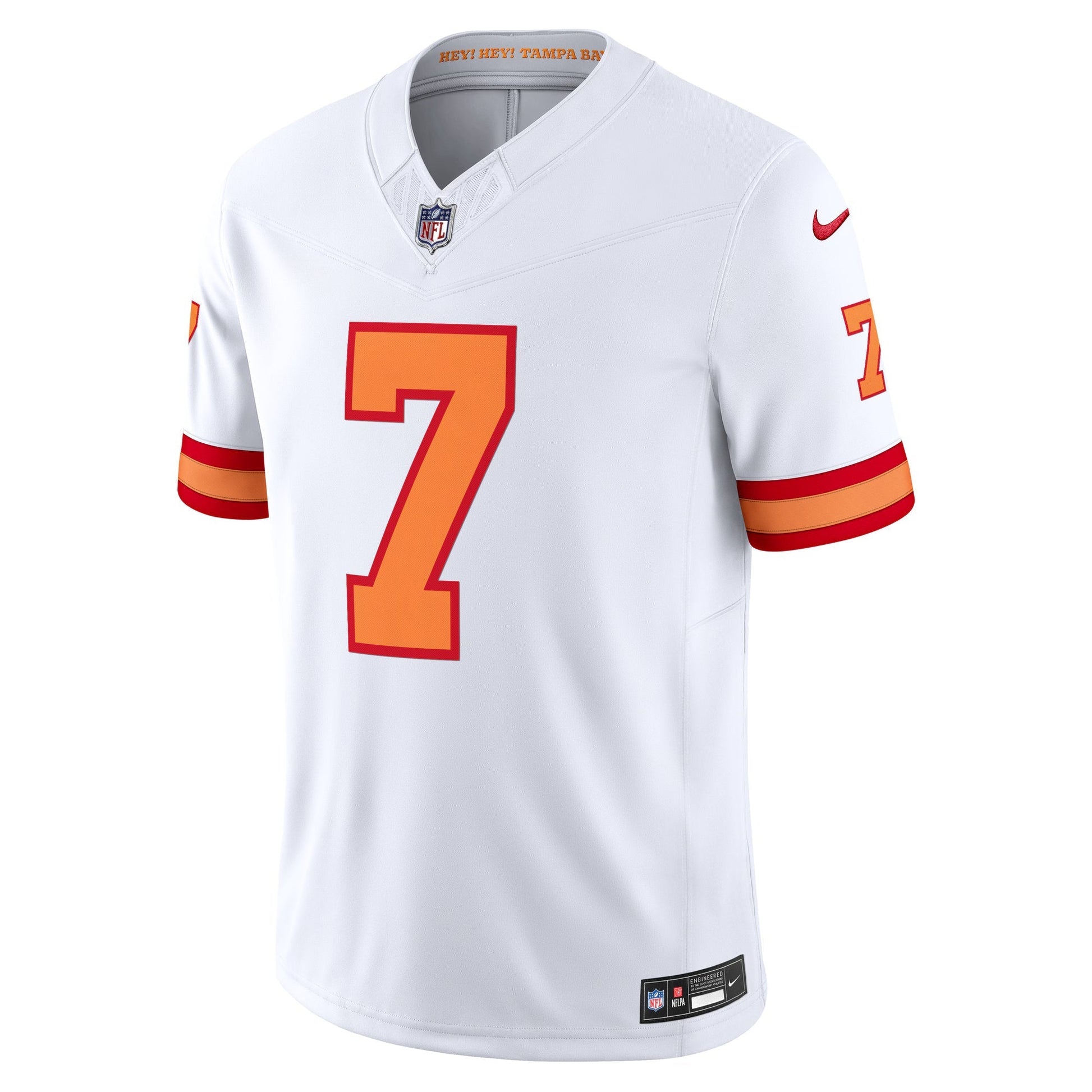 76 Tampa Bay Buccaneers Bucky Irving White Vapor F.U.S.E. Player Limited Jersey football jersey product view 1