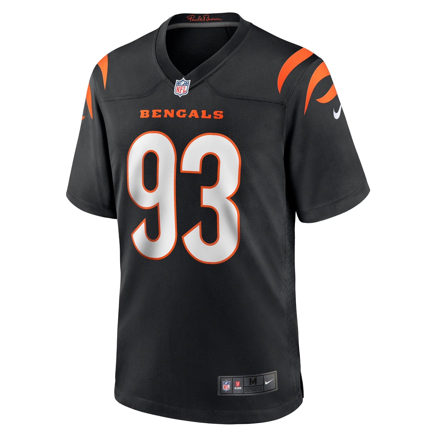 Cincinnati Bengals McKinnley Jackson Black Game Jersey football jersey product view 1