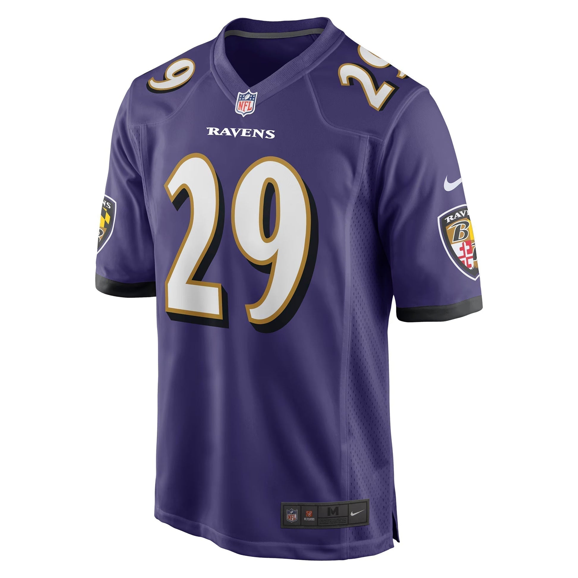 Baltimore Ravens Ar'Darius Washington Purple Player Game Jersey football jersey product view 2