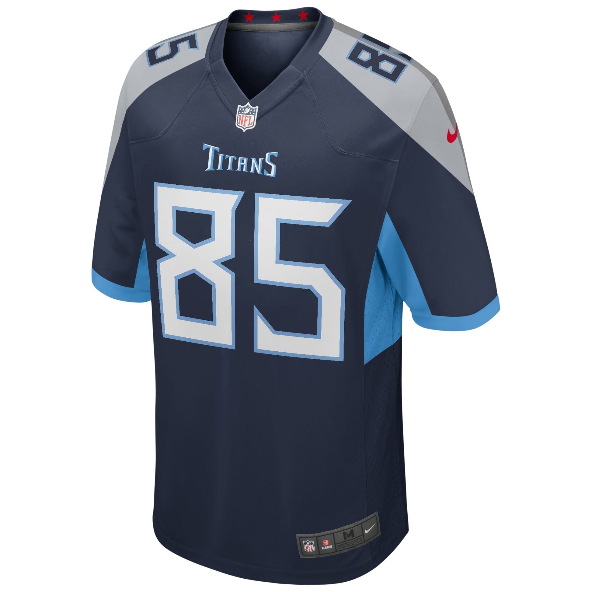 Tennessee Titans Derrick Mason Navy Game Retired Player Jersey football jersey product view 2