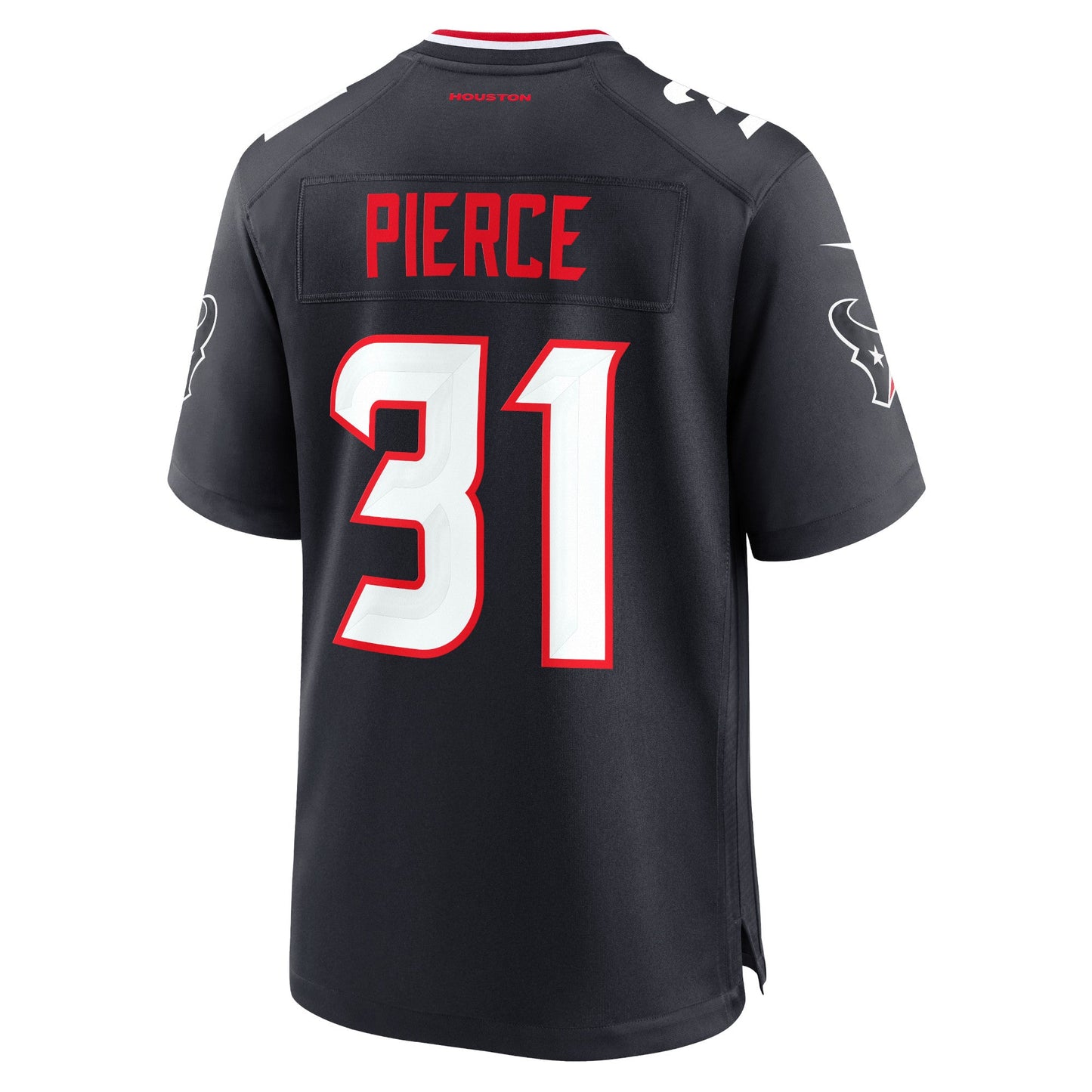 Houston Texans Dameon Pierce Navy Game Jersey football jersey product view 2