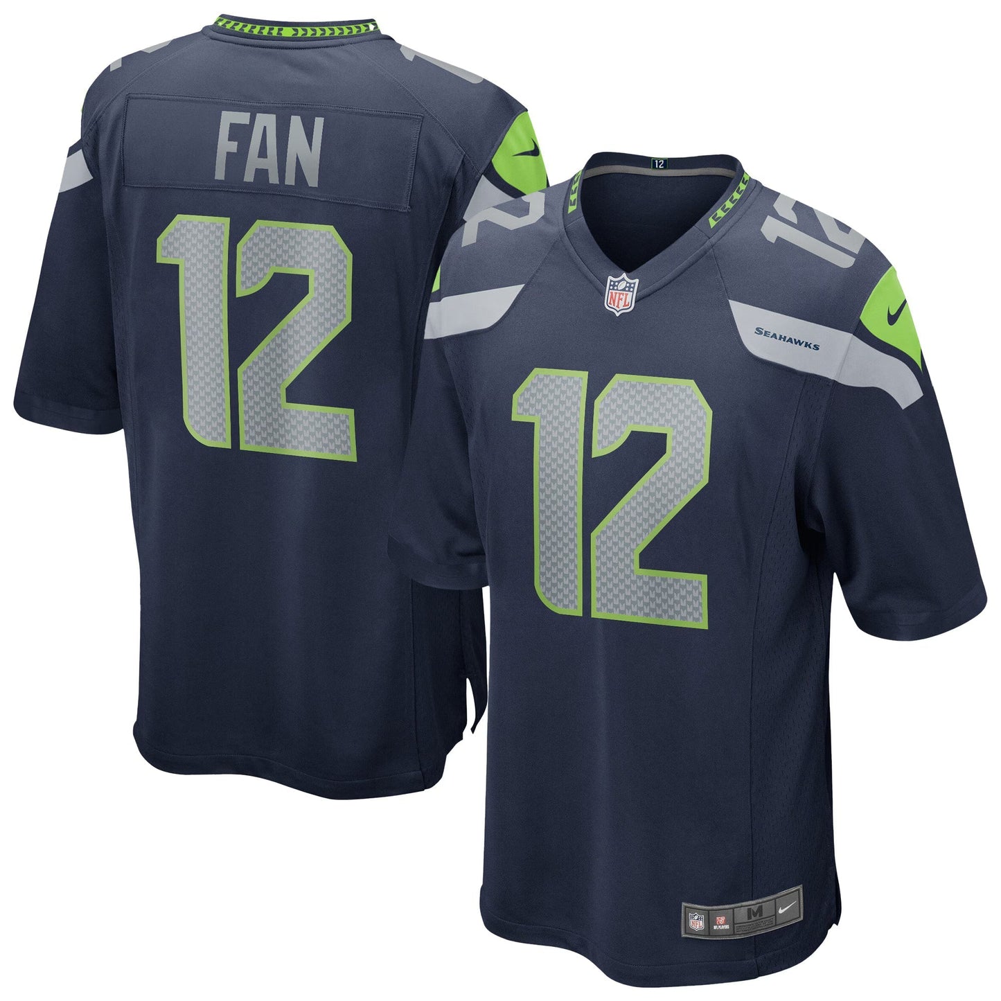Seattle Seahawks 12s College Navy Team Game Jersey football jersey product view 1