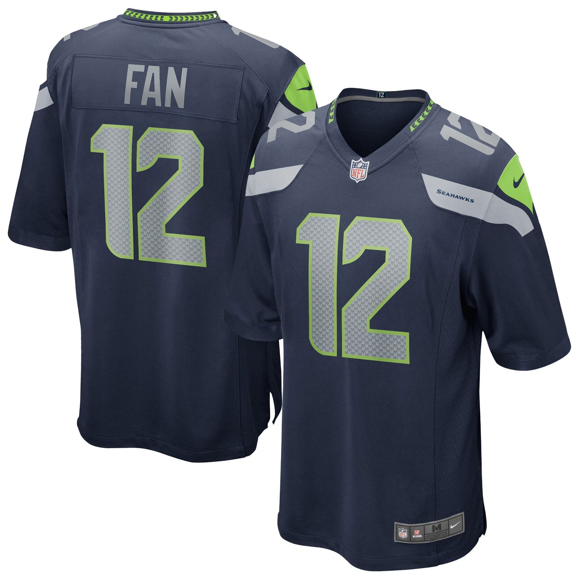 Seattle Seahawks 12s College Navy Team Game Jersey football jersey product view 1