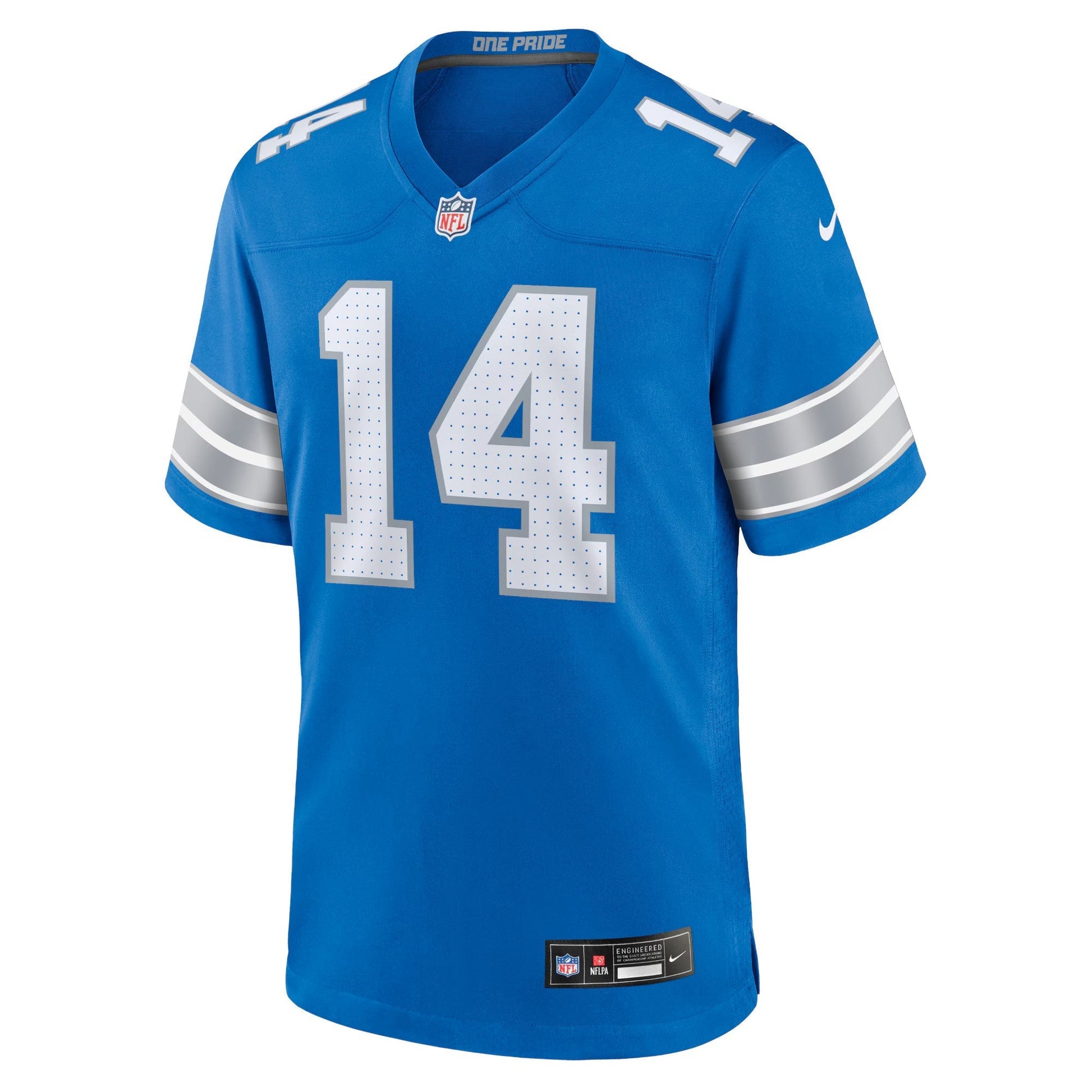 Detroit Lions Amon-Ra St. Brown Blue Game Jersey football jersey product view 1