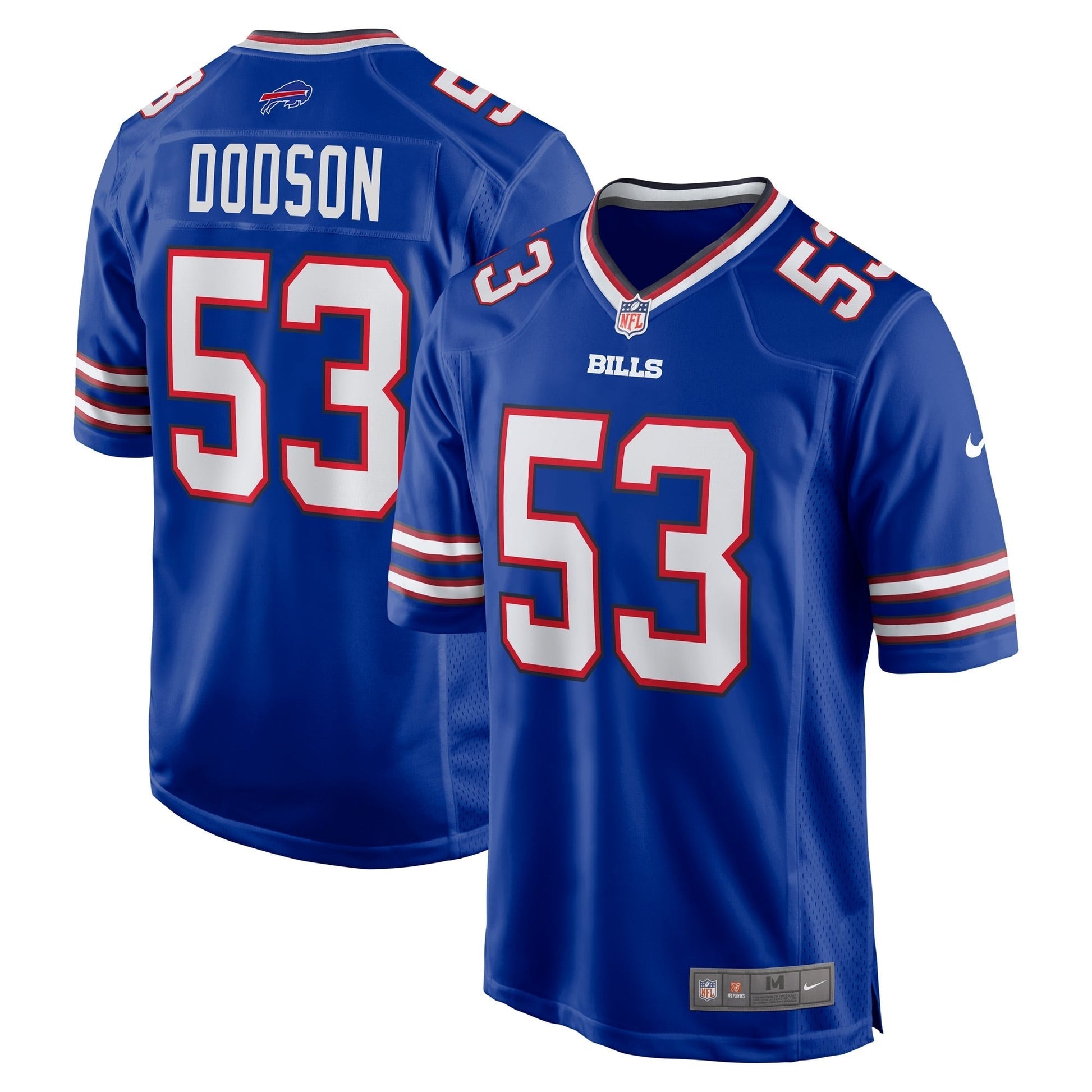 Buffalo Bills Tyrel Dodson Royal Game Player Jersey football jersey product view 1