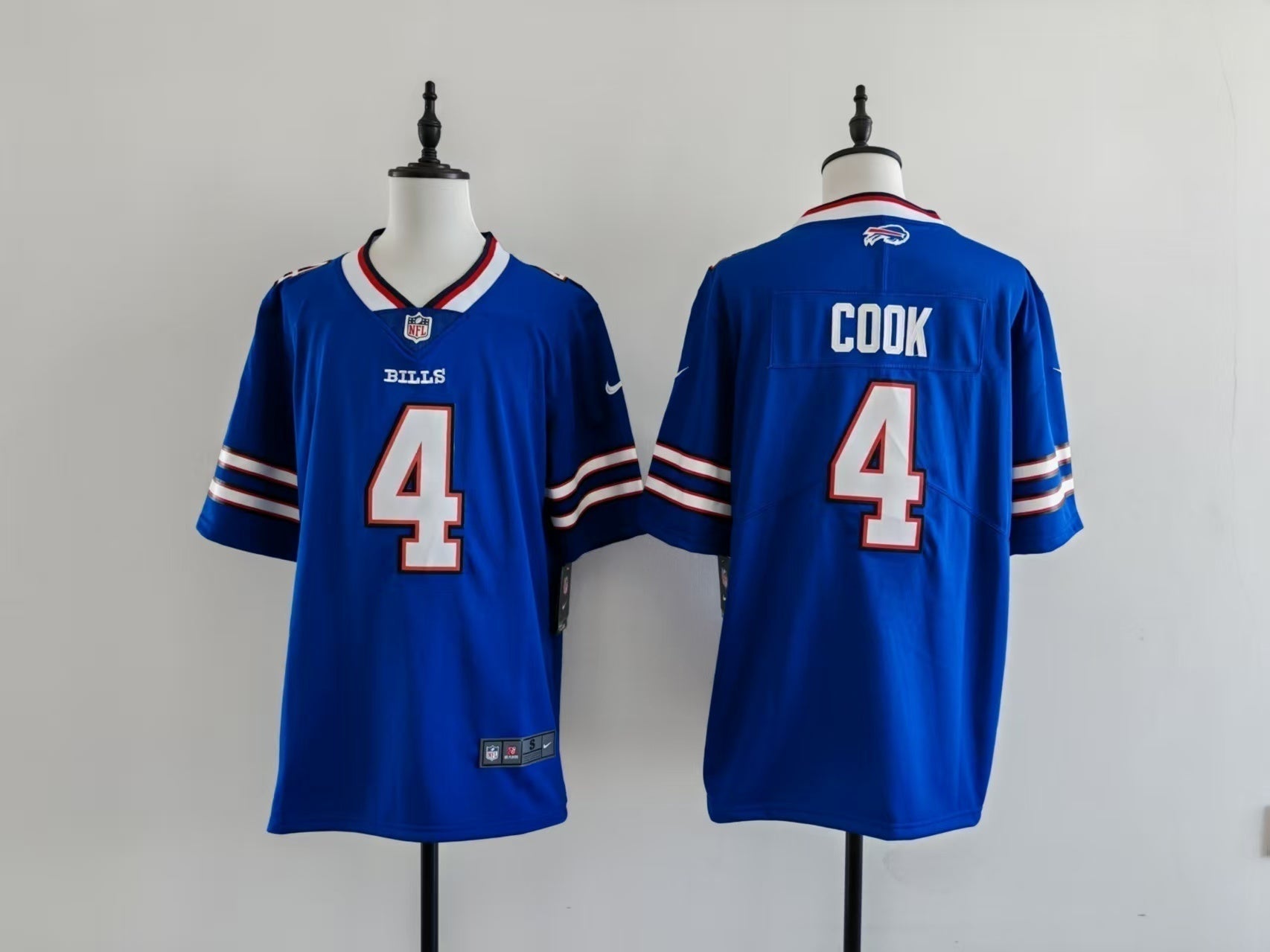 Men's Buffalo Bills James Cook Jersey-Blue football jersey product view 1