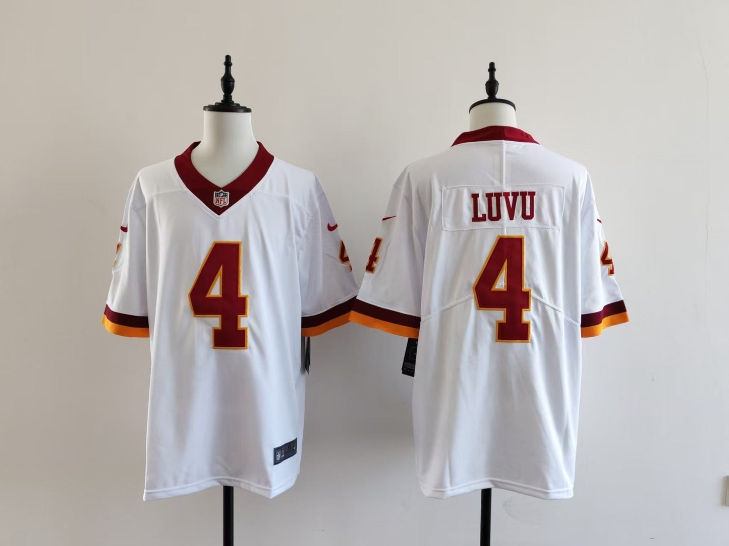 Men's Washington Redskins Frankie Luvu Jersey-White football jersey product view 1