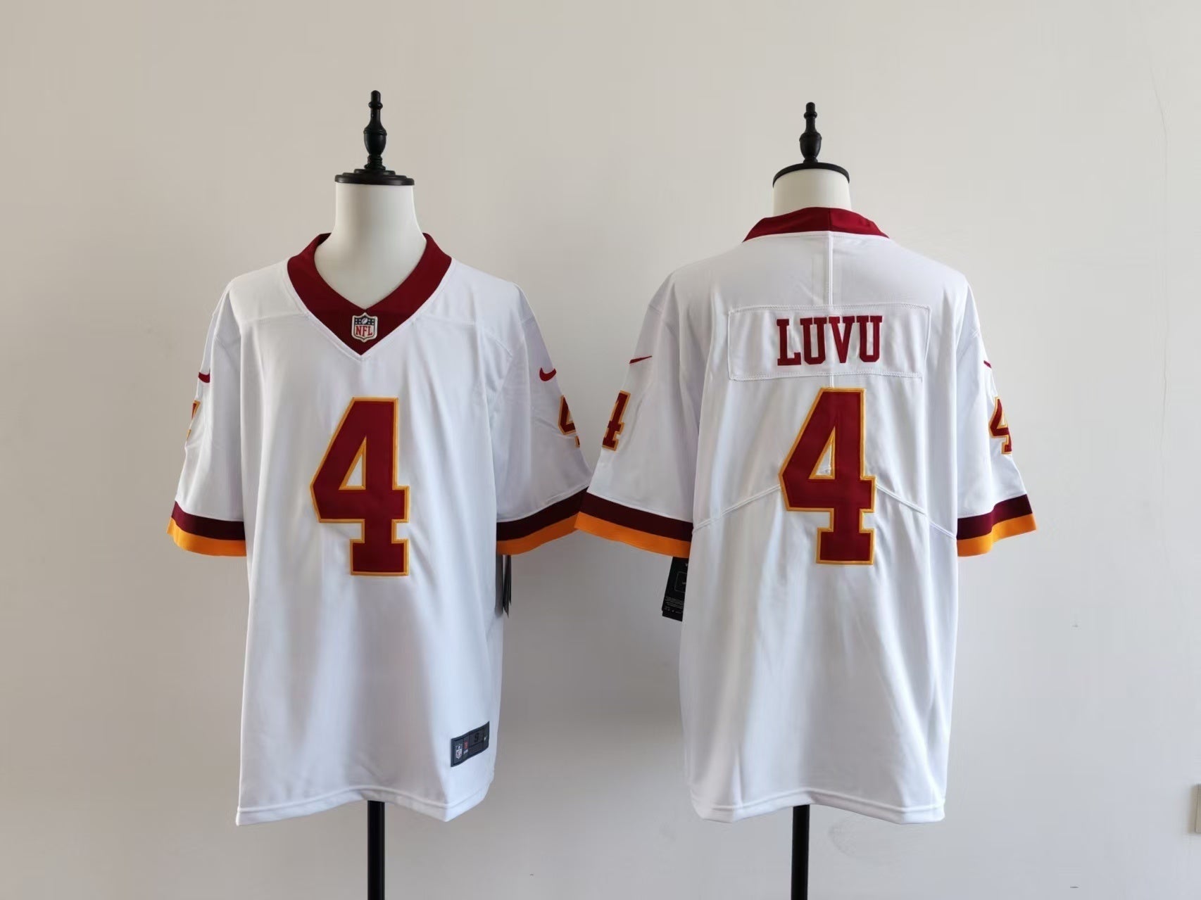 Men's Washington Redskins Frankie Luvu Jersey-White football jersey product view 1