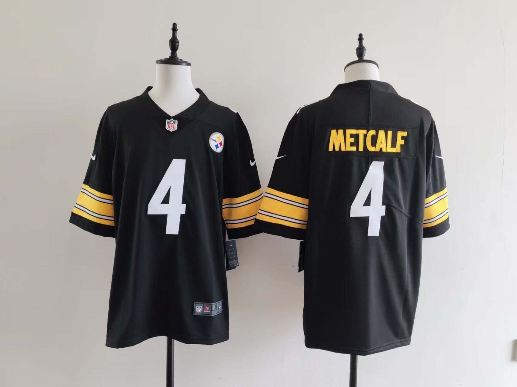 Men's Pittsburgh Steelers DK Metcalf Jersey - Black football jersey product view 1