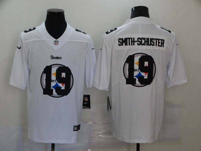 Men's Pittsburgh Steelers JuJu Smith-Schuster #19 White Game Jersey1 football jersey product view 1