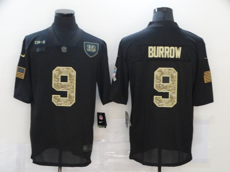 Men's Cincinnati Bengals #9 Joe Burrow Authentic Player Jersey1 football jersey product view 1