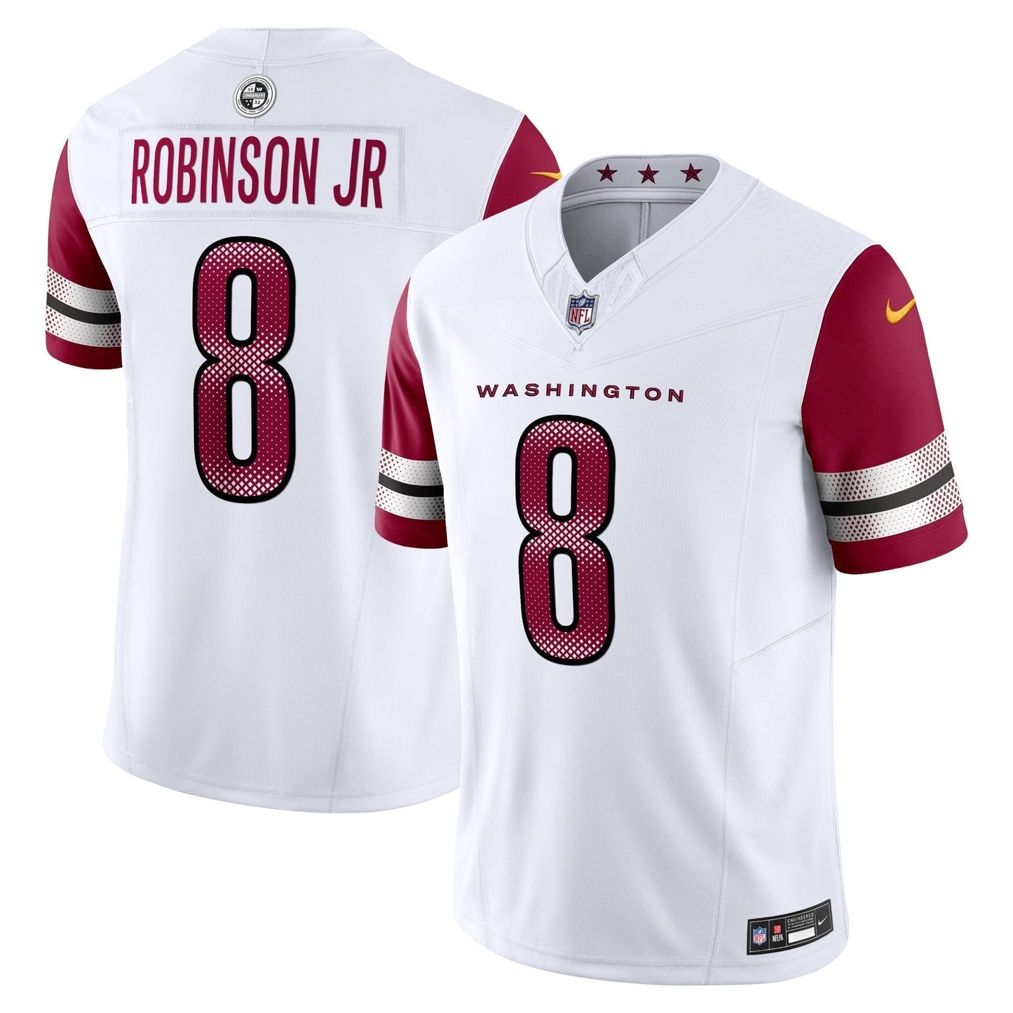 Brian Robinson Jr. Washington Commanders Vapor F.U.S.E. Limited Jersey - White football jersey product view 1