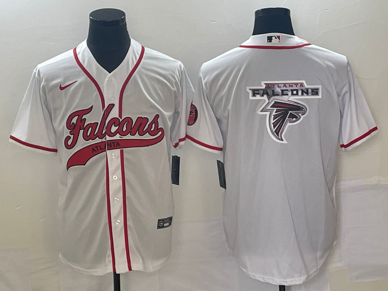 Men's Atlanta Falcons White Game Jersey football jersey product view 1