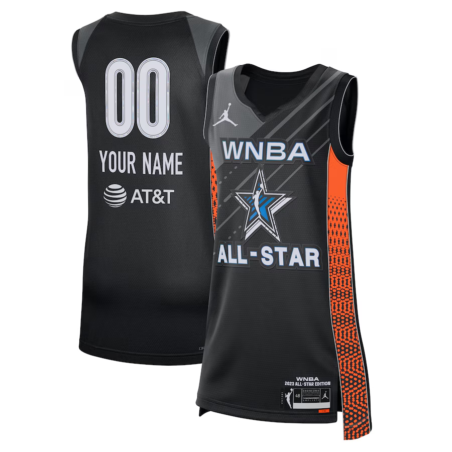 Men's Jordan Brand Black 2023 WNBA All-Star Game Custom Victory Jersey basketball jersey product view 1