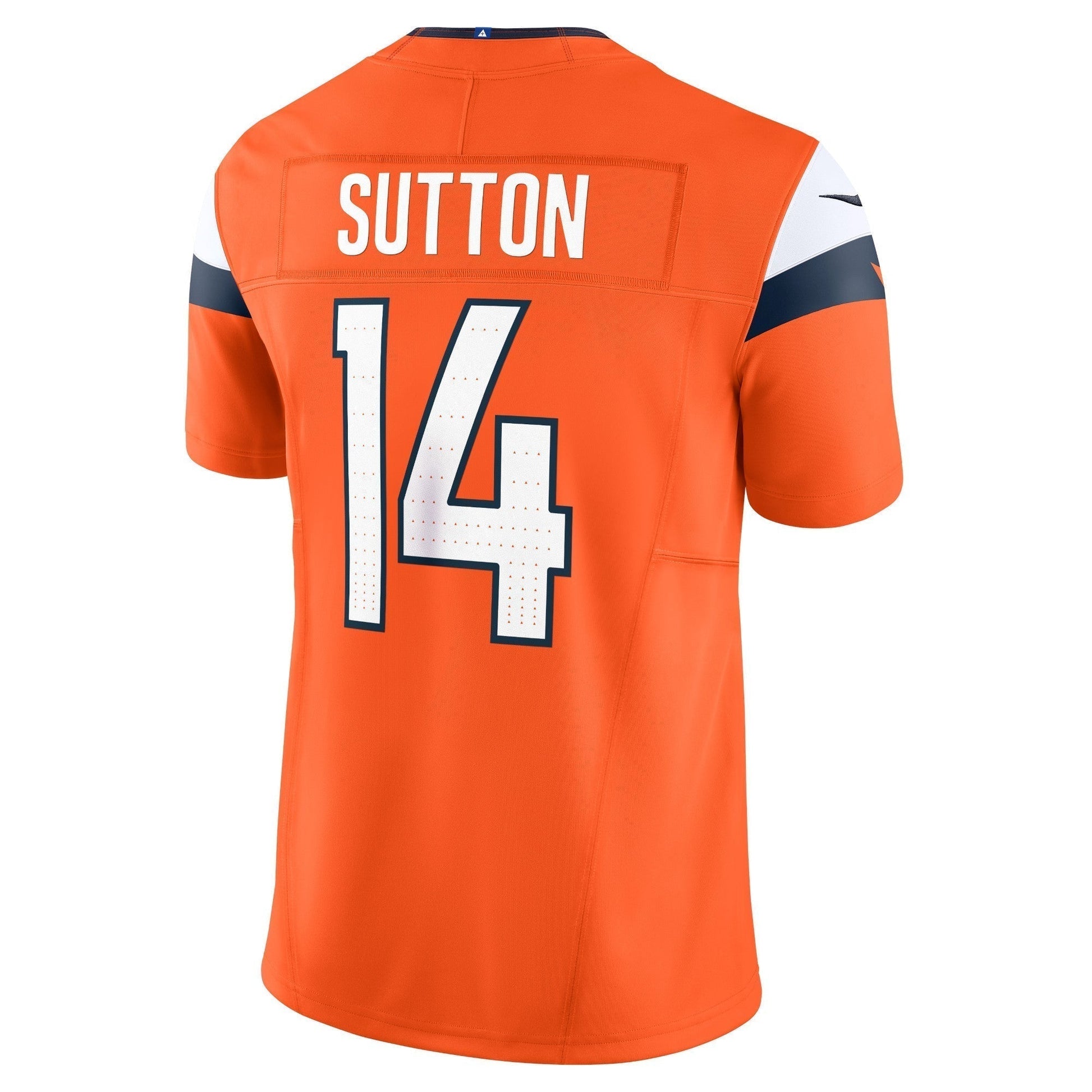 Courtland Sutton Denver Broncos Mile High Collection Vapor F.U.S.E. Limited Jersey - Orange football jersey product view 3