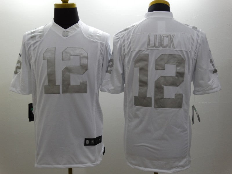 Men's Indianapolis Colts Andrew Luck #12 White Player Game Jersey1 football jersey product view 1