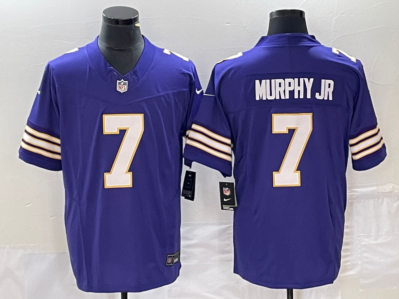 Men's Minnesota Vikings Byron Murphy Jr. Purple Classic Player Game Jersey football jersey product view 1