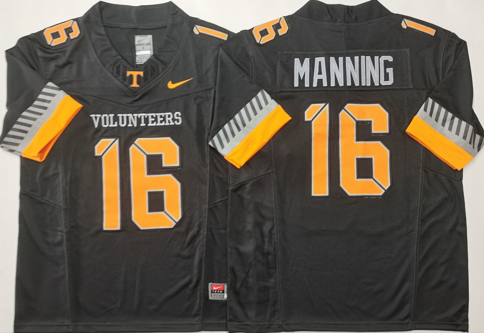 Men's Tennessee Volunteers Peyton Manning Black Game Jersey sports jersey product view 1