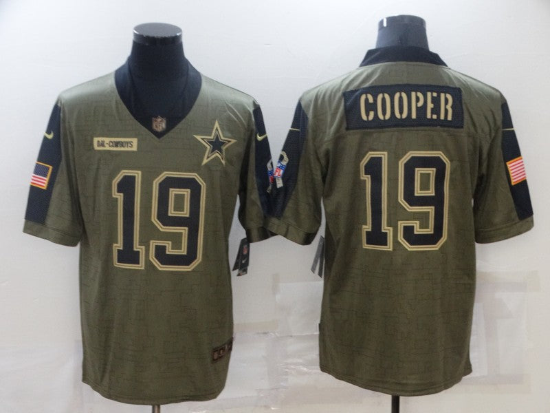 Men's Dallas Cowboys Amari Cooper Brown Player Game Jersey football jersey product view 1