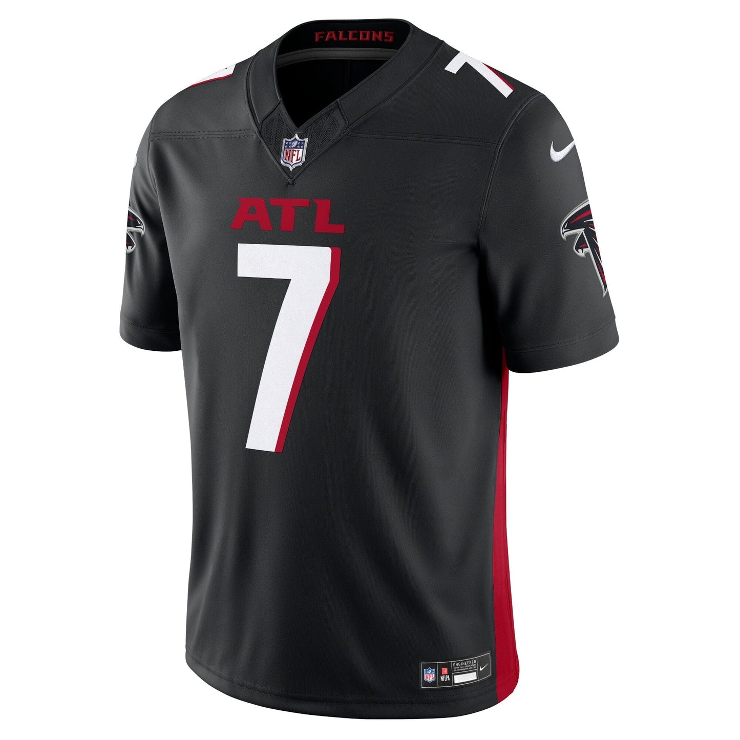 Bijan Robinson Atlanta Falcons Vapor F.U.S.E. Limited Jersey - Black football jersey product view 2