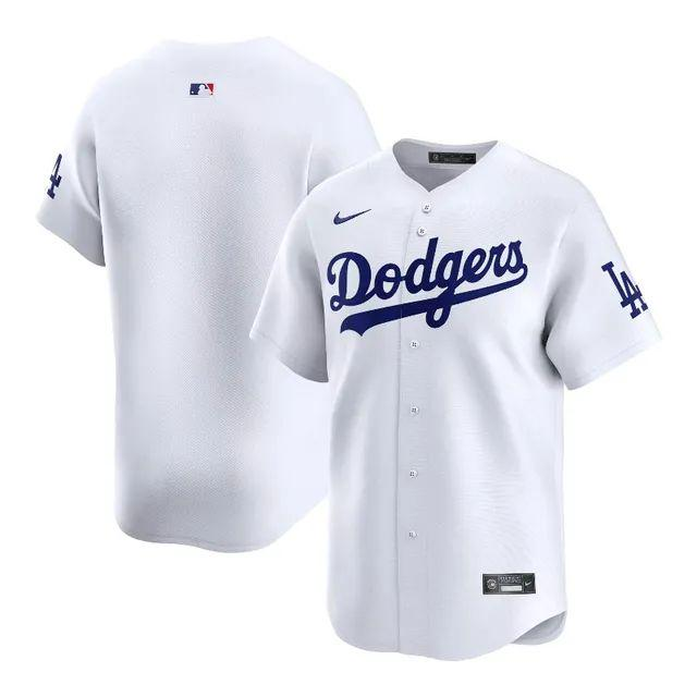 Men's Los Angeles Dodgers White Blank Jersey baseball jersey product view 1
