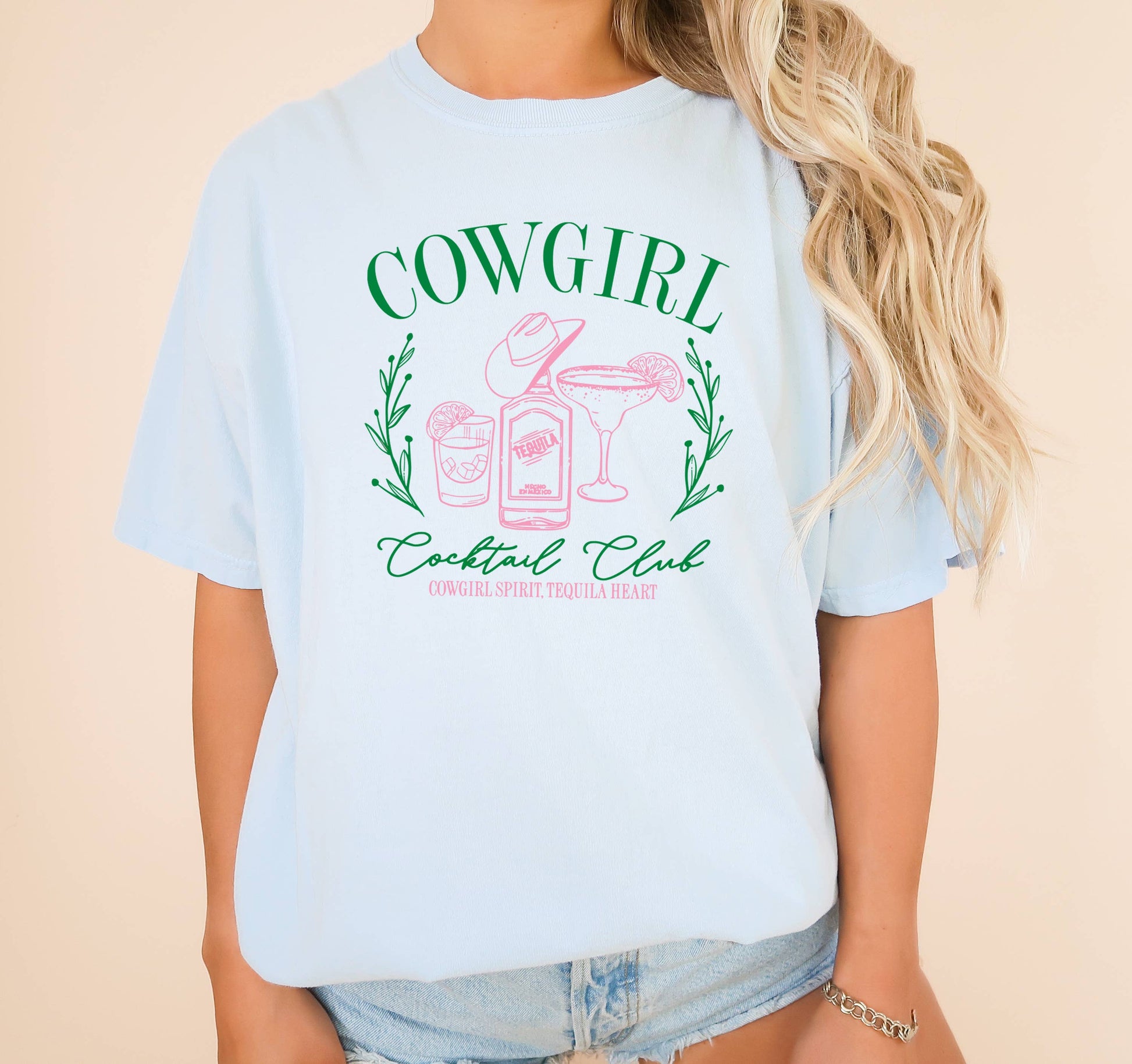 Cowgirl Cocktail Club, Western, Graphic Tee, Women's Apparel Unisex T-shirt, Sweatshirt, Hoodie, Long Sleeve Tee - T-Shirt, Sweatshirt, Hoodie