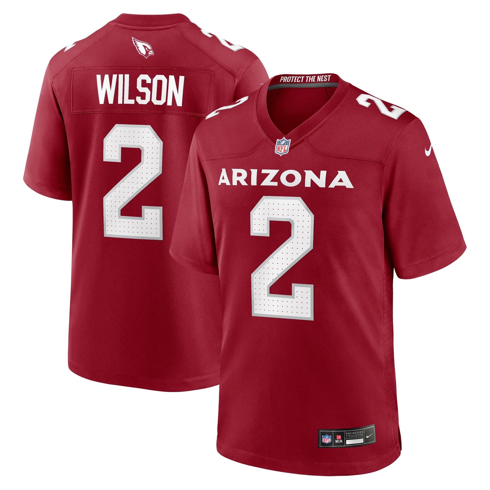 Mack Wilson Arizona Cardinals Game Jersey - Cardinal football jersey product view 1