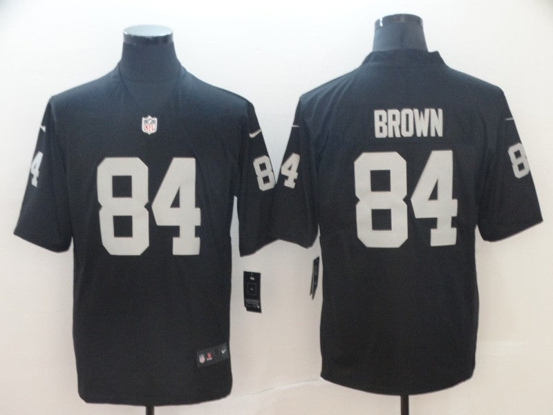 Men's Las Vegas Raiders Antonio Brown #84 Black Game Jersey1 football jersey product view 1
