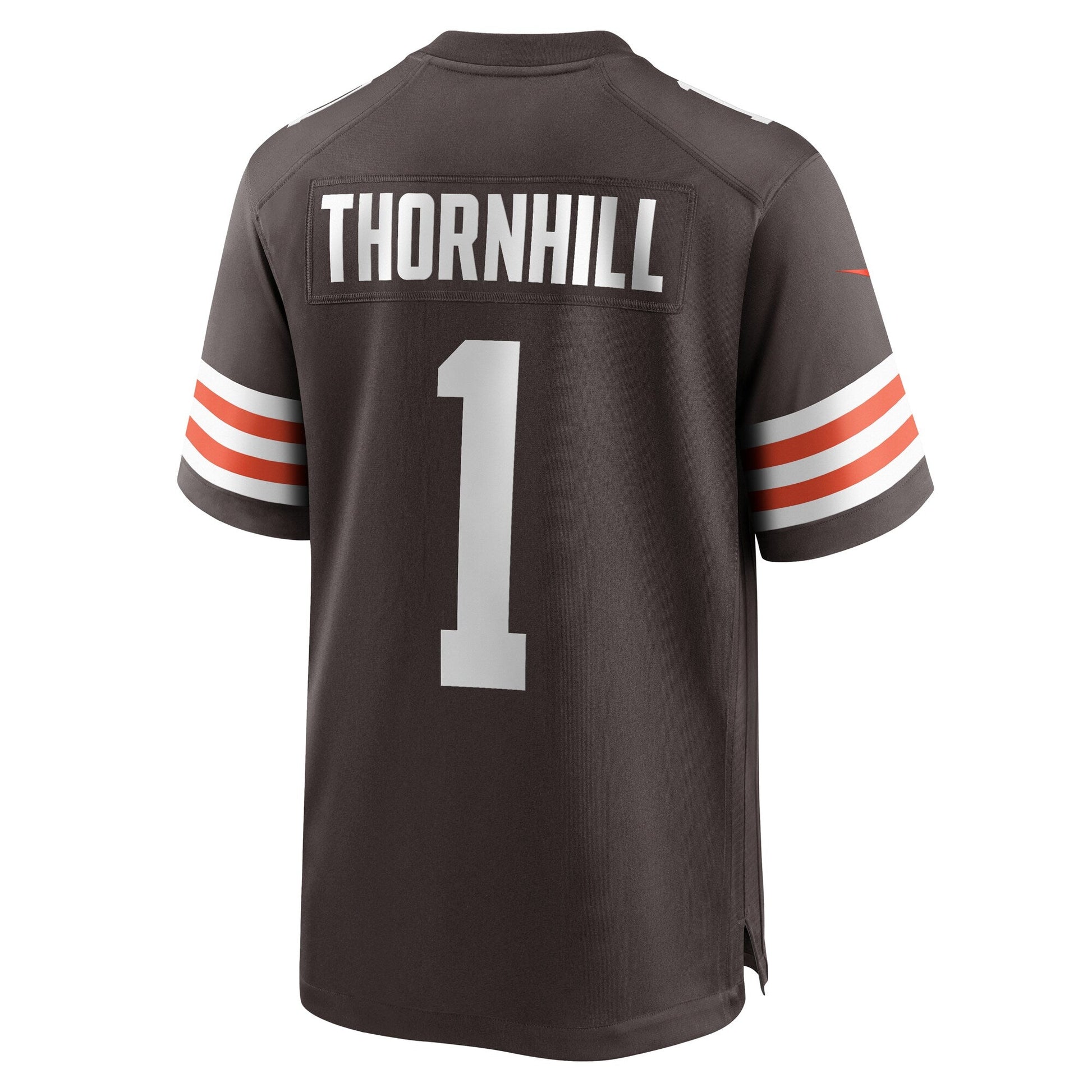 Juan Thornhill Cleveland Browns Game Jersey - Brown football jersey product view 3