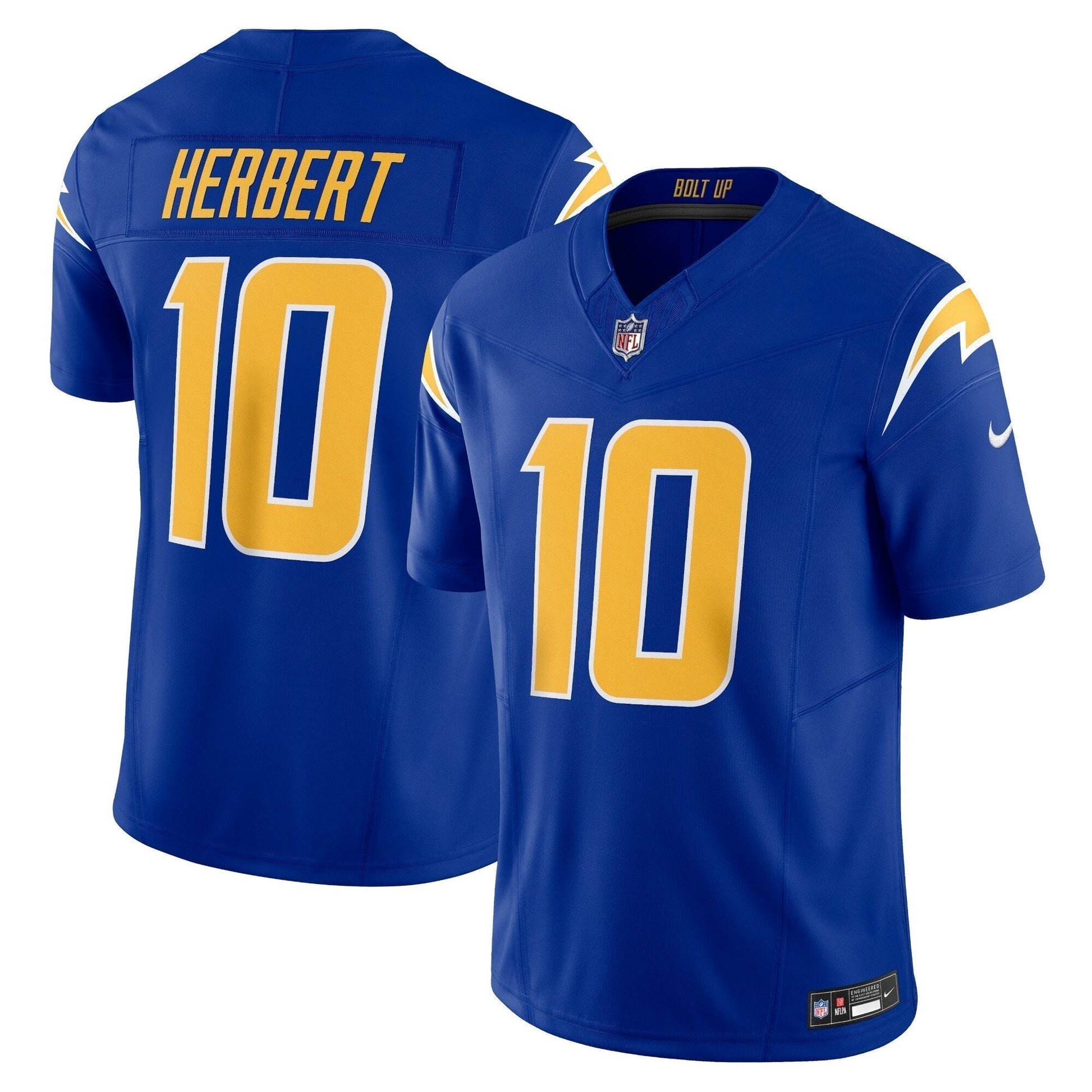 Justin Herbert Los Angeles Chargers Vapor F.U.S.E. Limited Jersey - Royal football jersey product view 1
