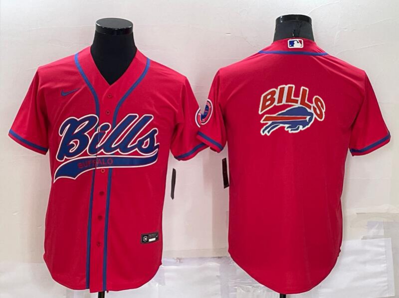 Men's Buffalo Bills Red Game Jersey1 football jersey product view 1