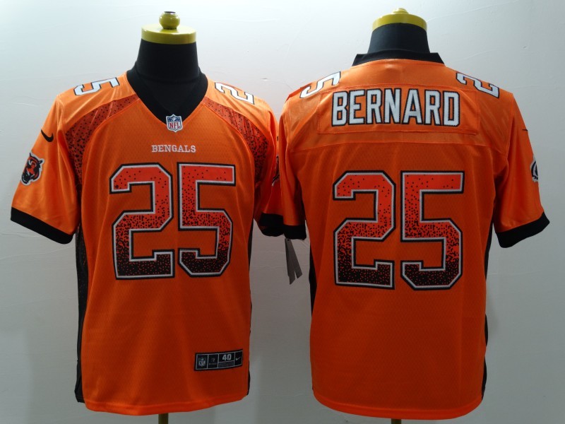 Men's Cincinnati Bengals Giovanni Bernard #25 Orange Game Jersey1 football jersey product view 1