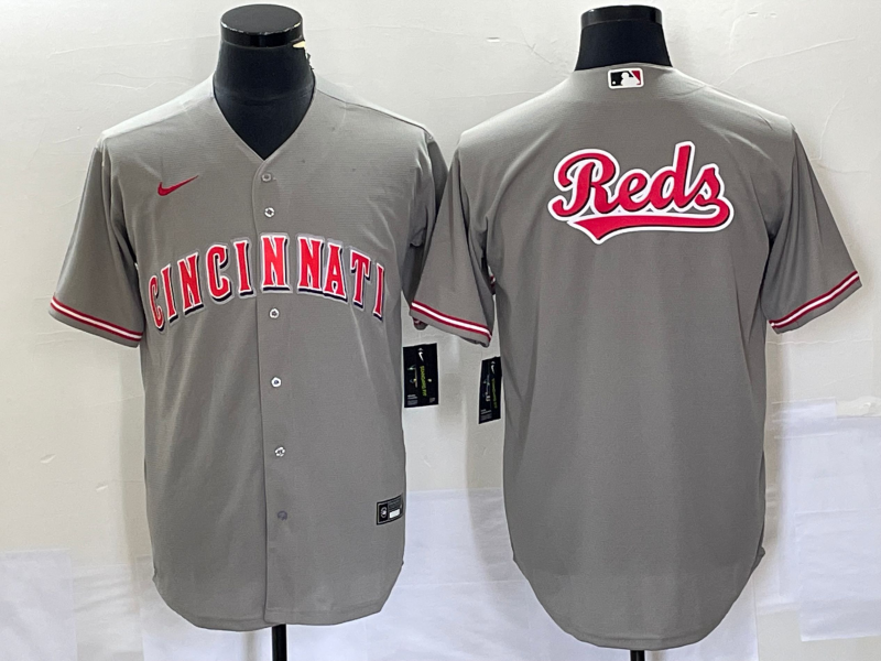 Men's Cincinnati Reds Gray Replica Team Jersey1 baseball jersey product view 1