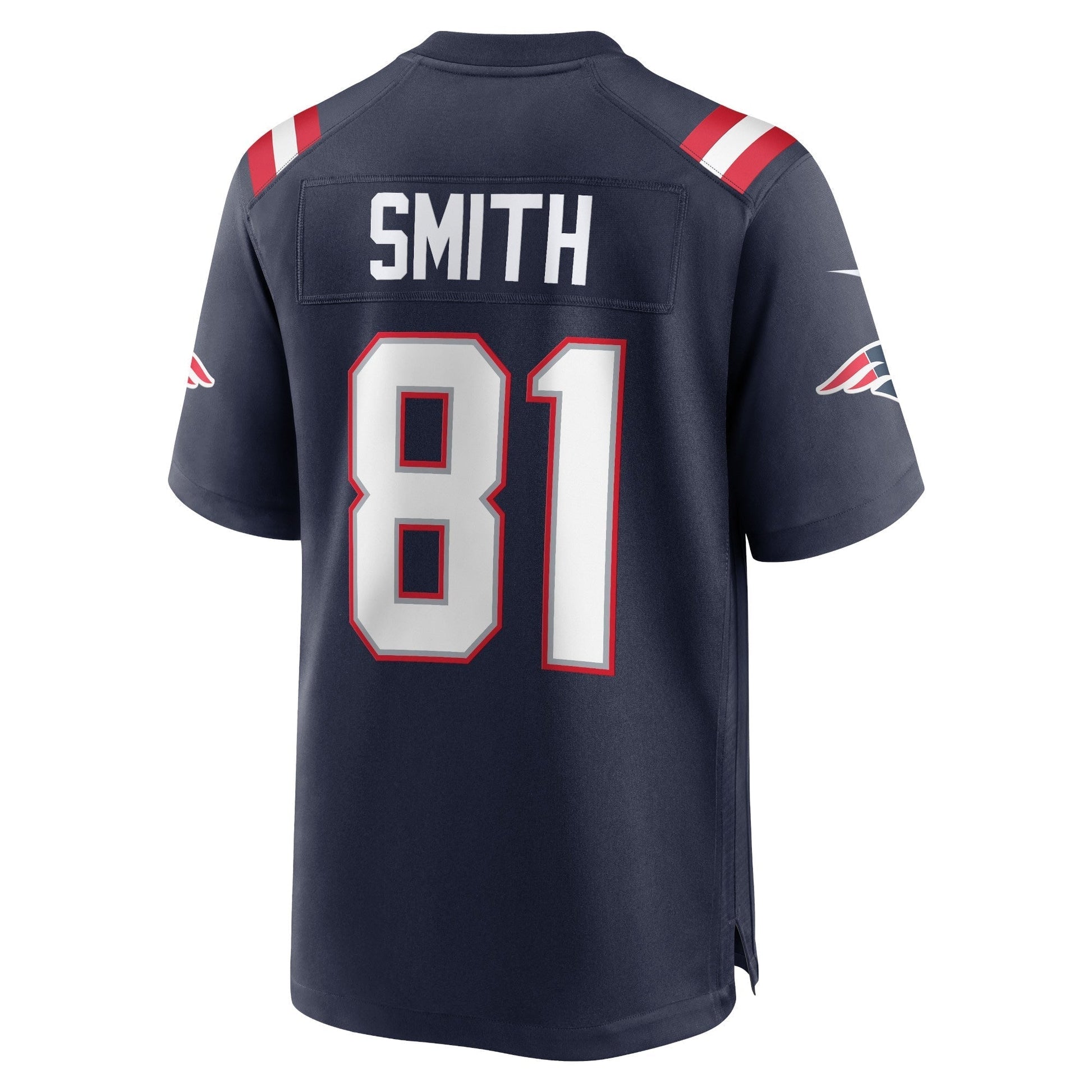 Jonnu Smith New England Patriots Game Jersey - Navy football jersey product view 3