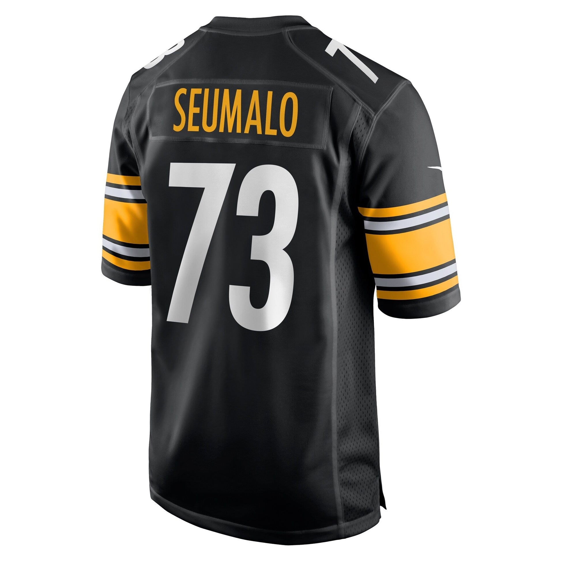 Isaac Seumalo Pittsburgh Steelers Game Jersey - Black football jersey product view 3