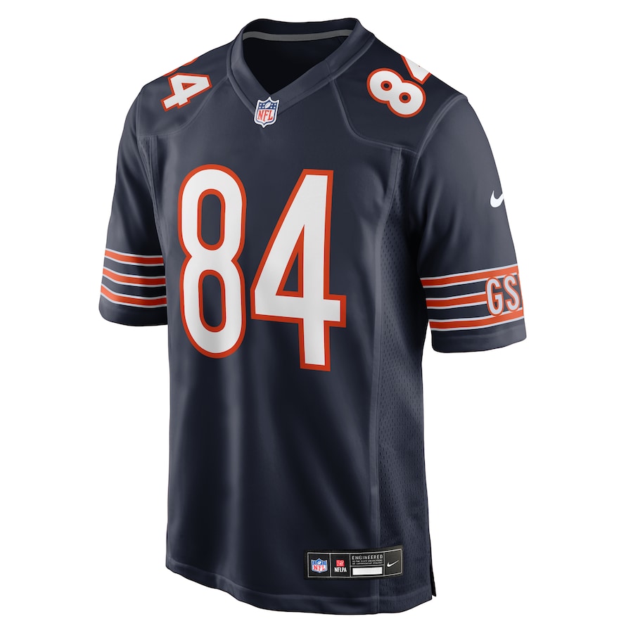 Chicago Bears Colston Loveland Navy 2025 NFL Draft First Round Pick Game Jersey football jersey product view 3