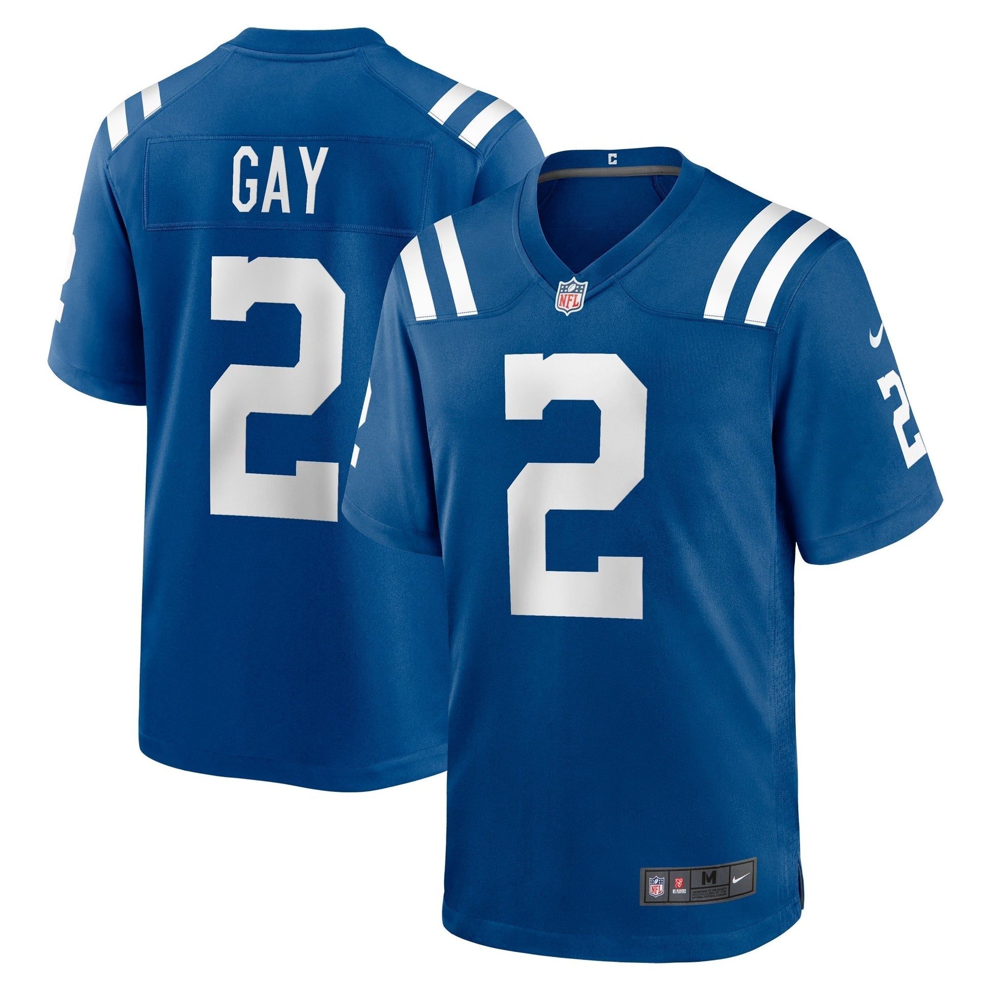 Matt Gay Indianapolis Colts Game Jersey - Royal football jersey product view 1