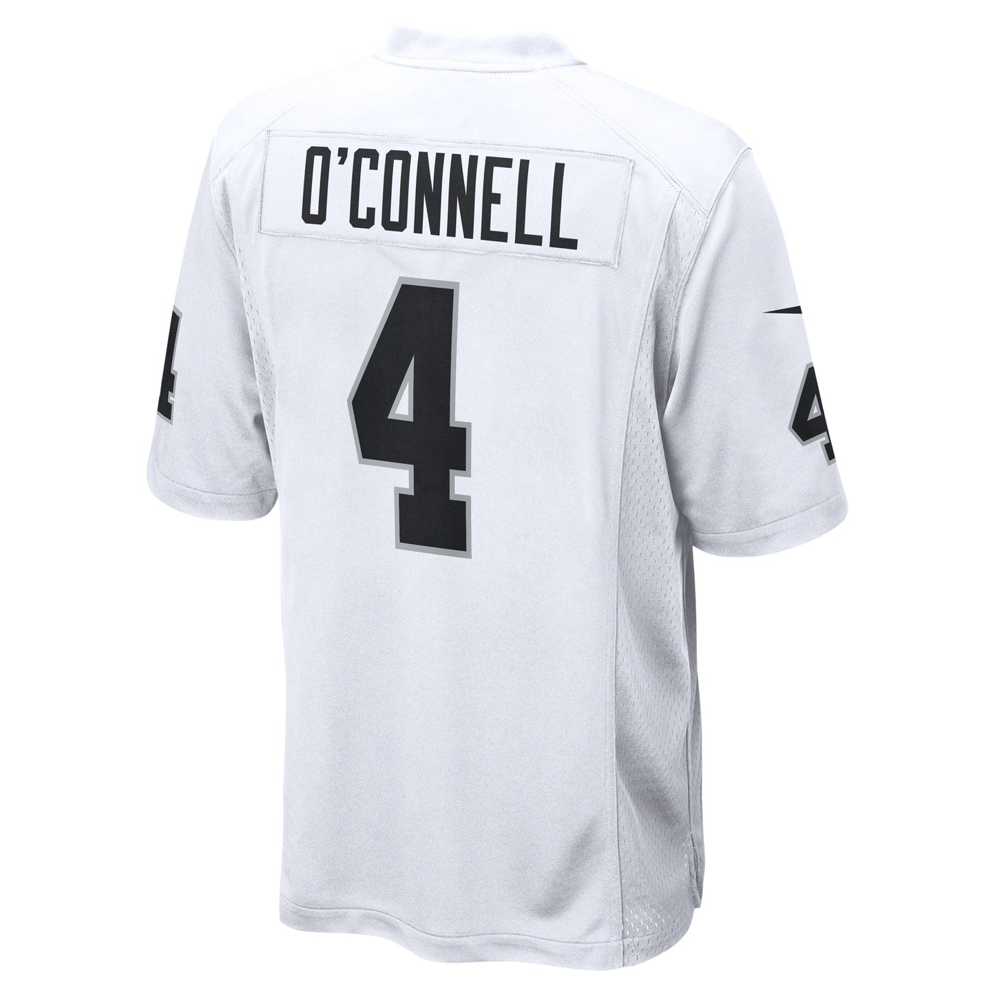 Aidan O'Connell Las Vegas Raiders Game Jersey - White football jersey product view 3