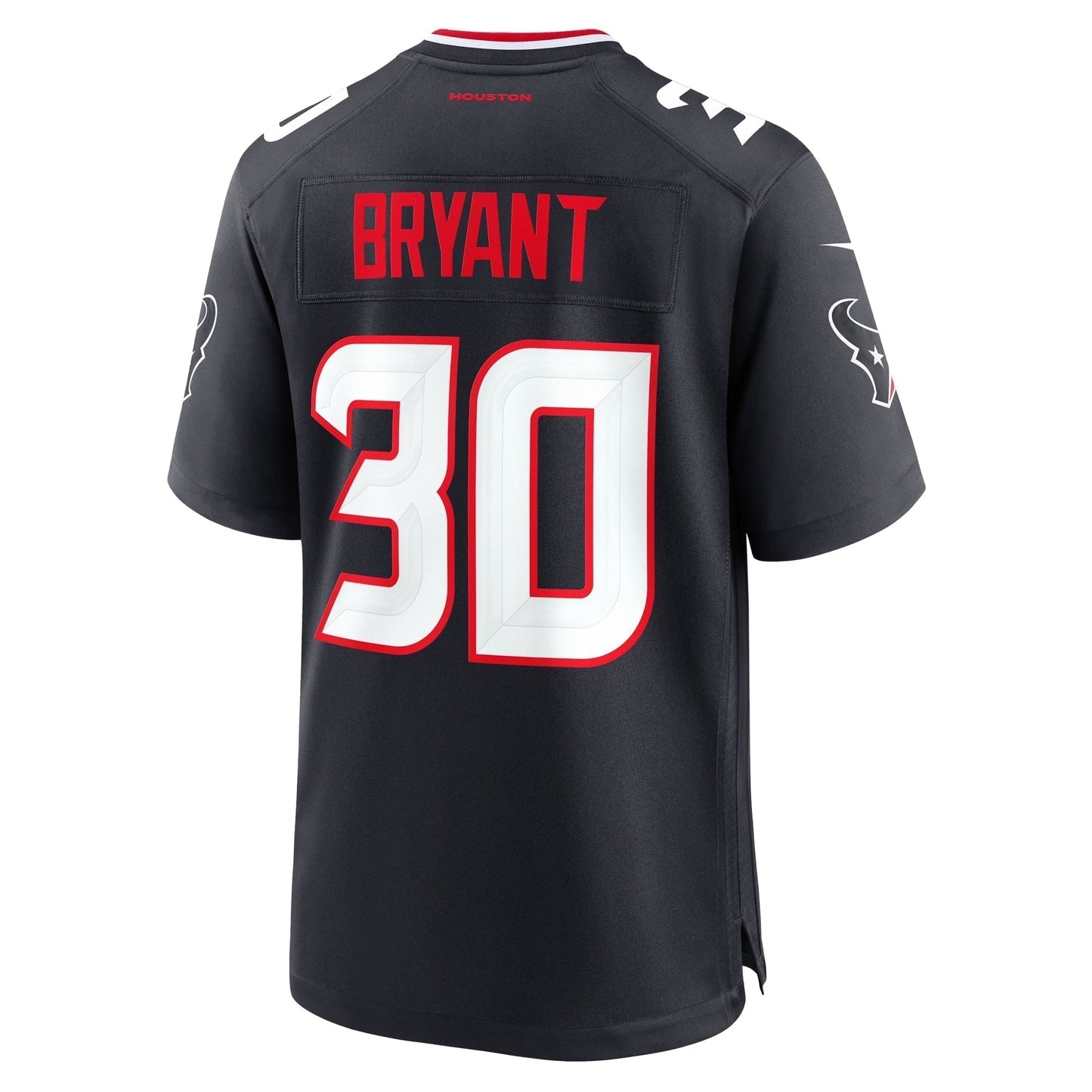 Myles Bryant Houston Texans Team Game Jersey - Navy football jersey product view 3