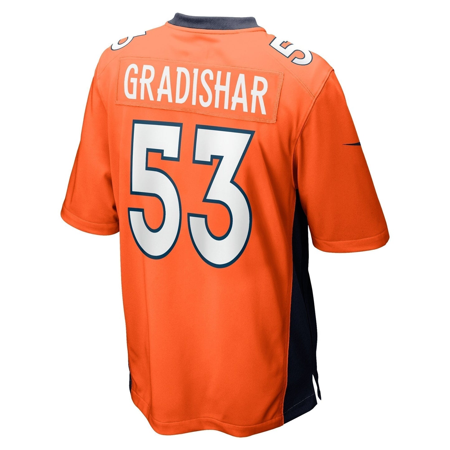 Randy Gradishar Denver Broncos Retired Game Jersey - Orange football jersey product view 3